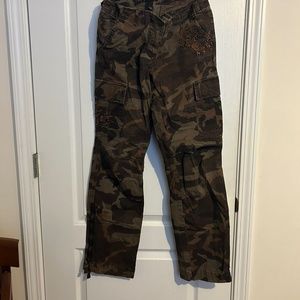 INC size 4 brown camo pants